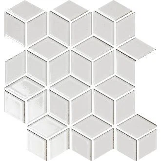 Piastrelle Lucide Bianche 3d