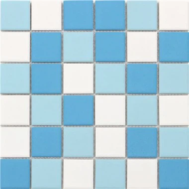 Piastrelle per piscina a mosaico blu scuro