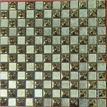 Mosaico in ceramica mista